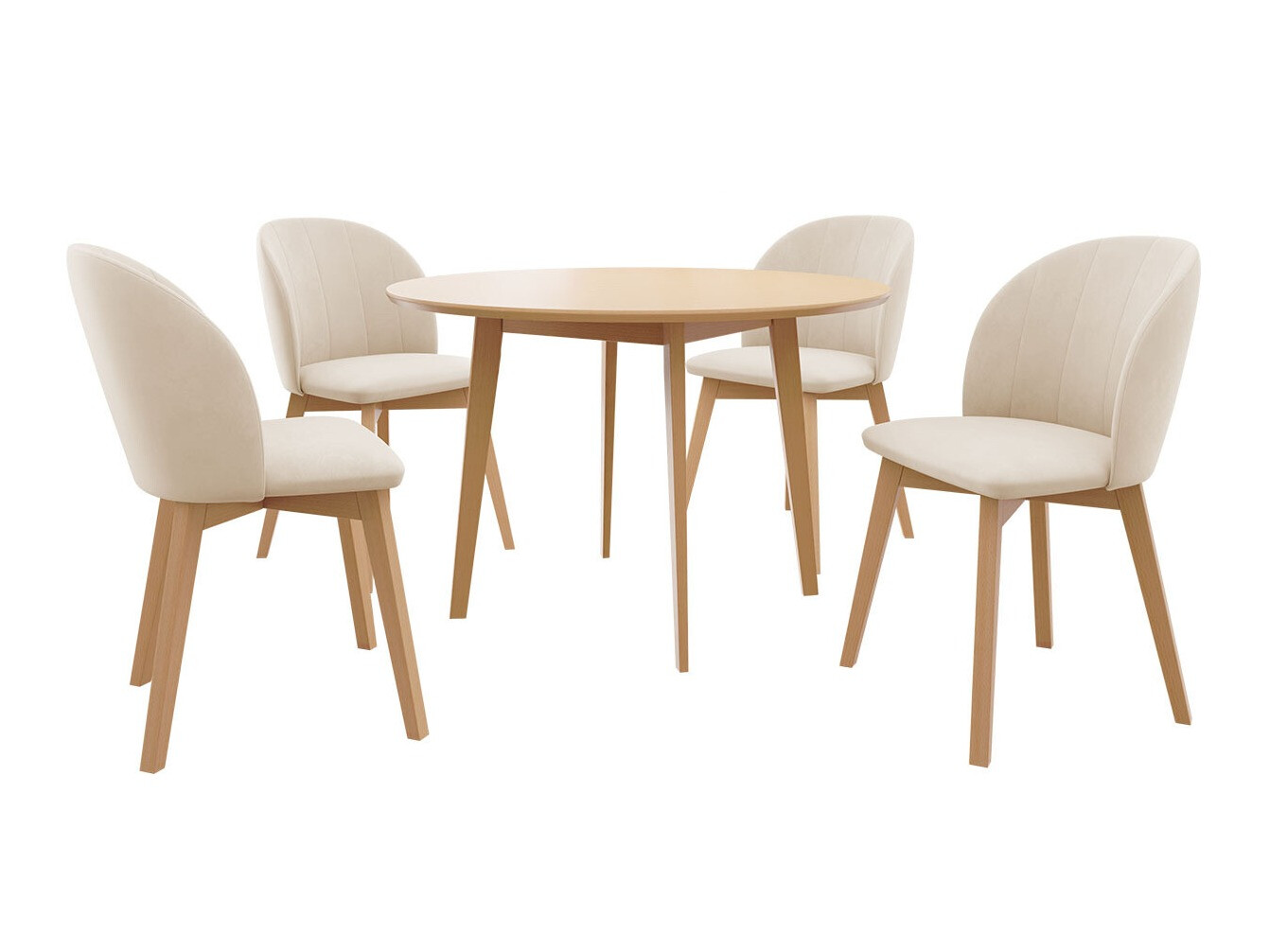 Dining set Racine 136 (Brown)