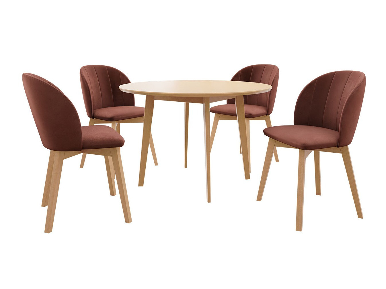 Dining set Racine 136 (Brown)