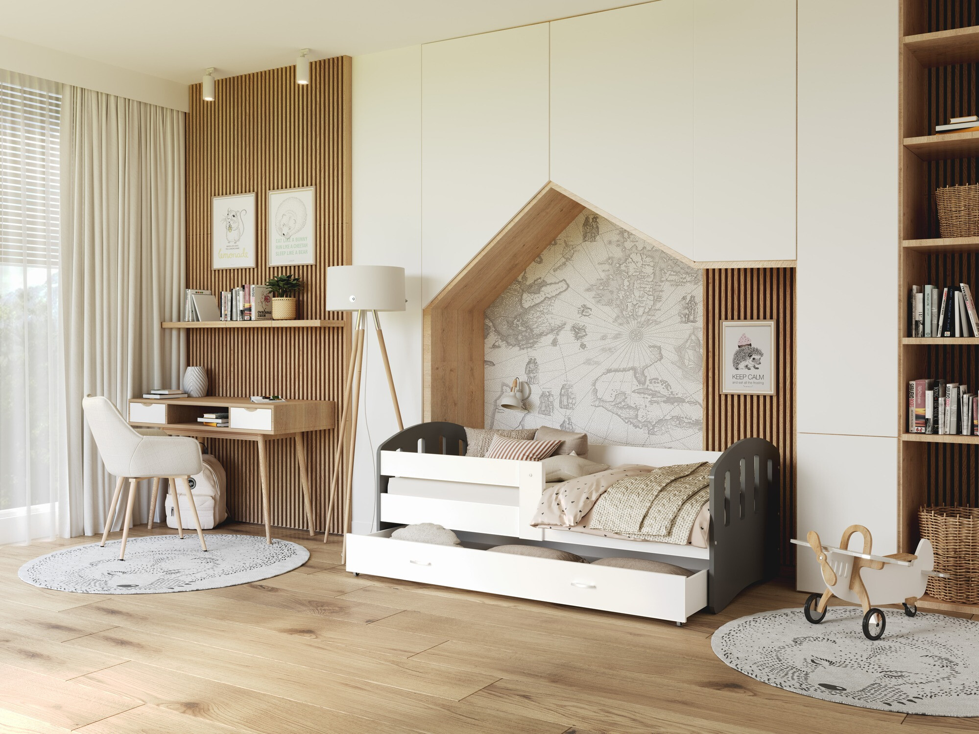Bed Aurora 133 (Grey)
