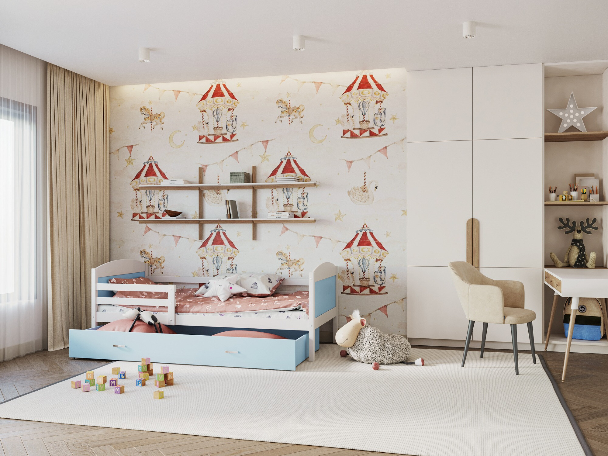 Bed Aurora 127 (White)