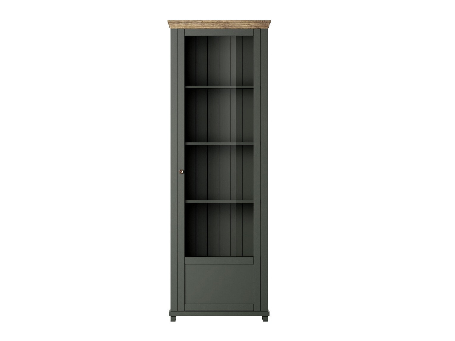 Bookcase Tolnue 101 (Dark green + Lefkas oak)