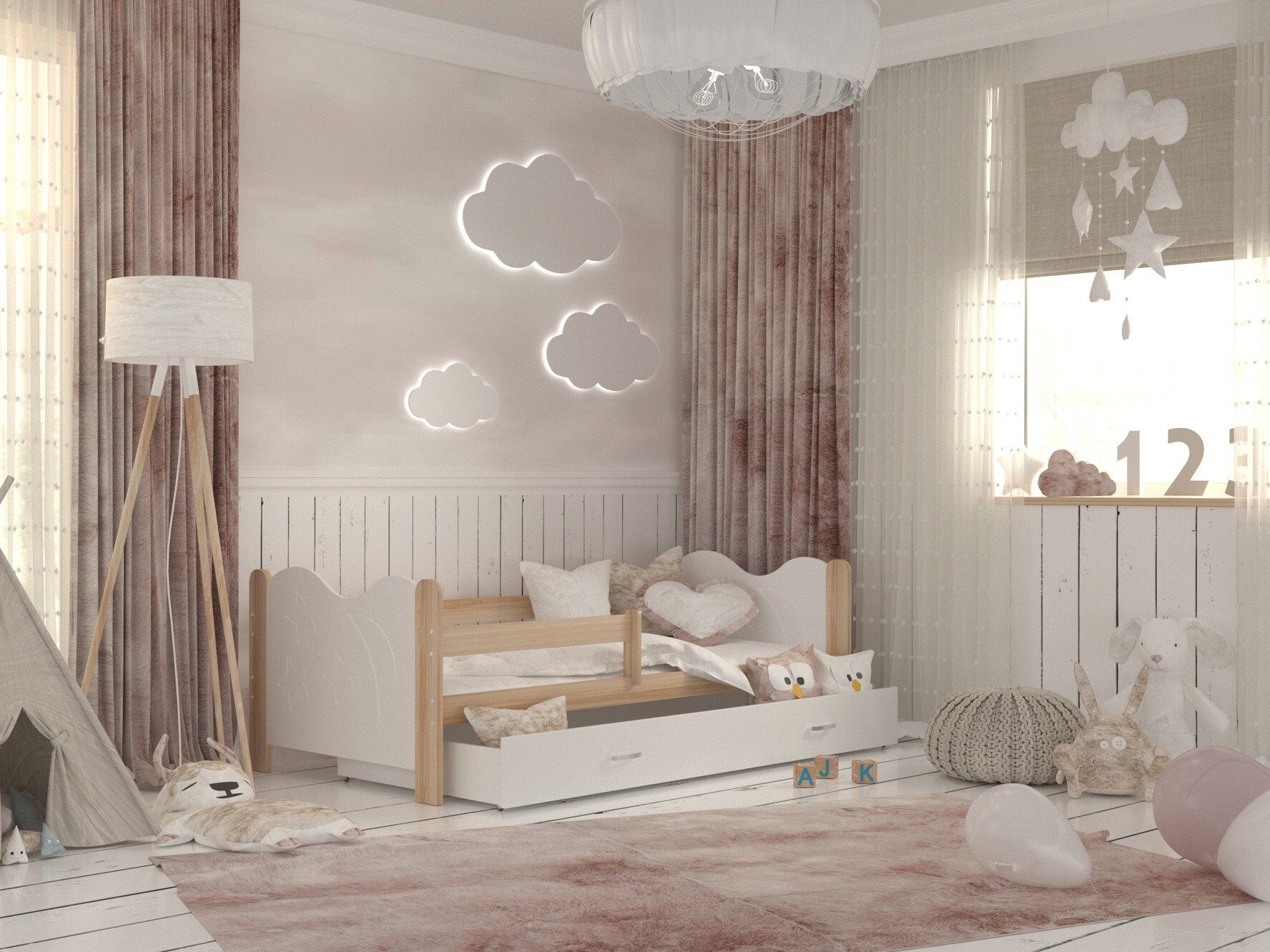 Bed Aurora 124 (Pine)