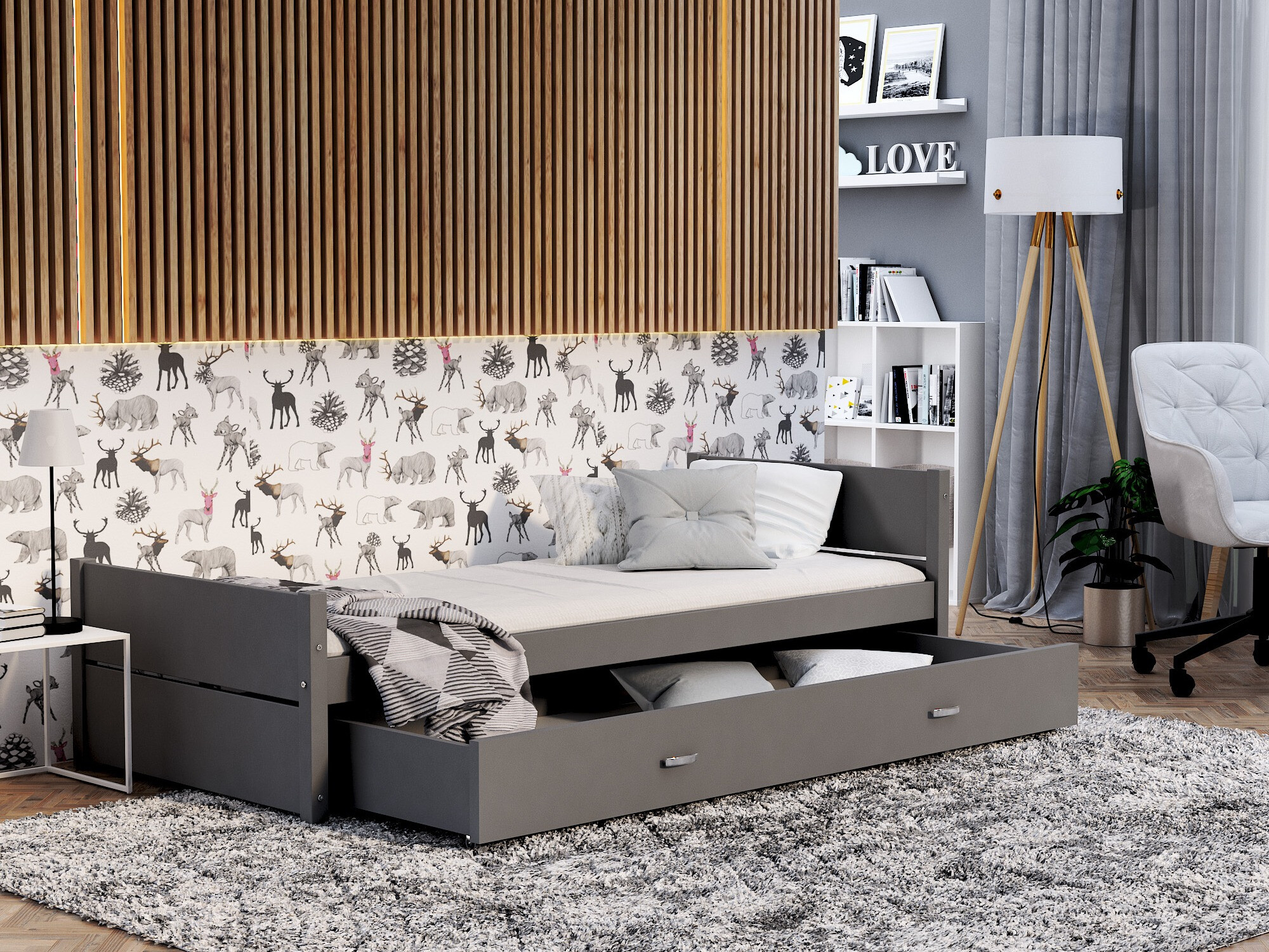 Bed Aurora 176 (Grey)
