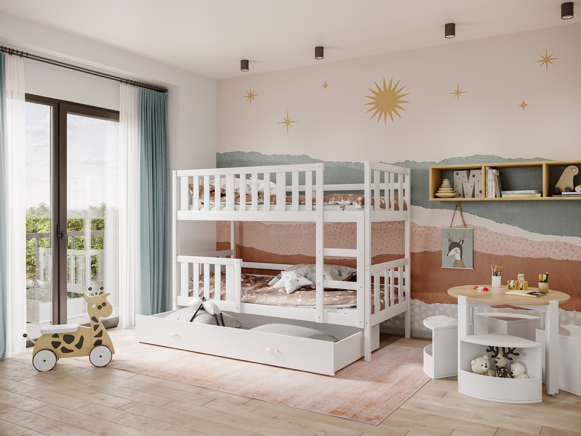 Bunk bed Aurora 147 (White)