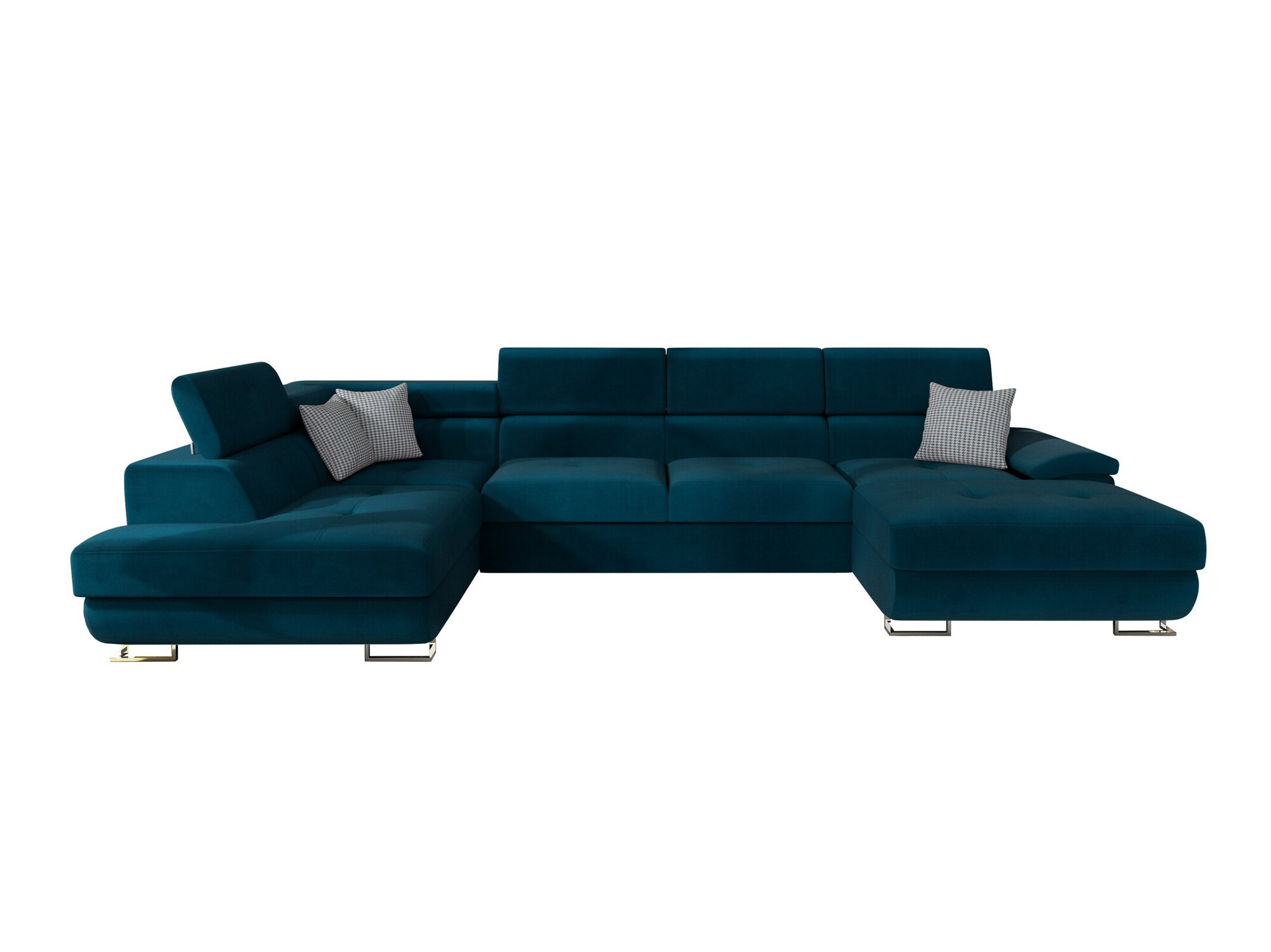 Corner sofa Comfivo Ruta V (Venus Velvet 2911 + Kenia 796)