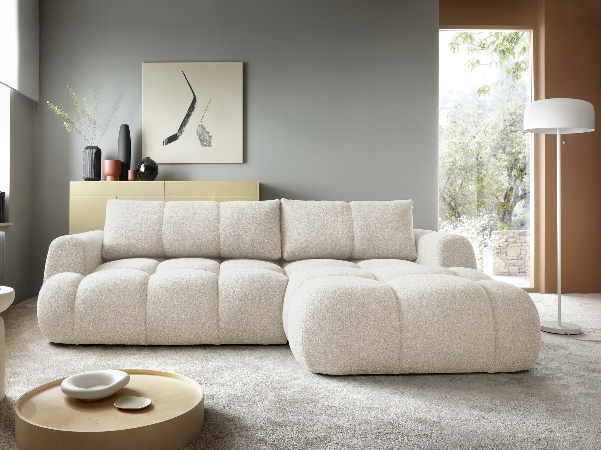 Corner sofa TrendyNest Ansera I (Now or never 03)