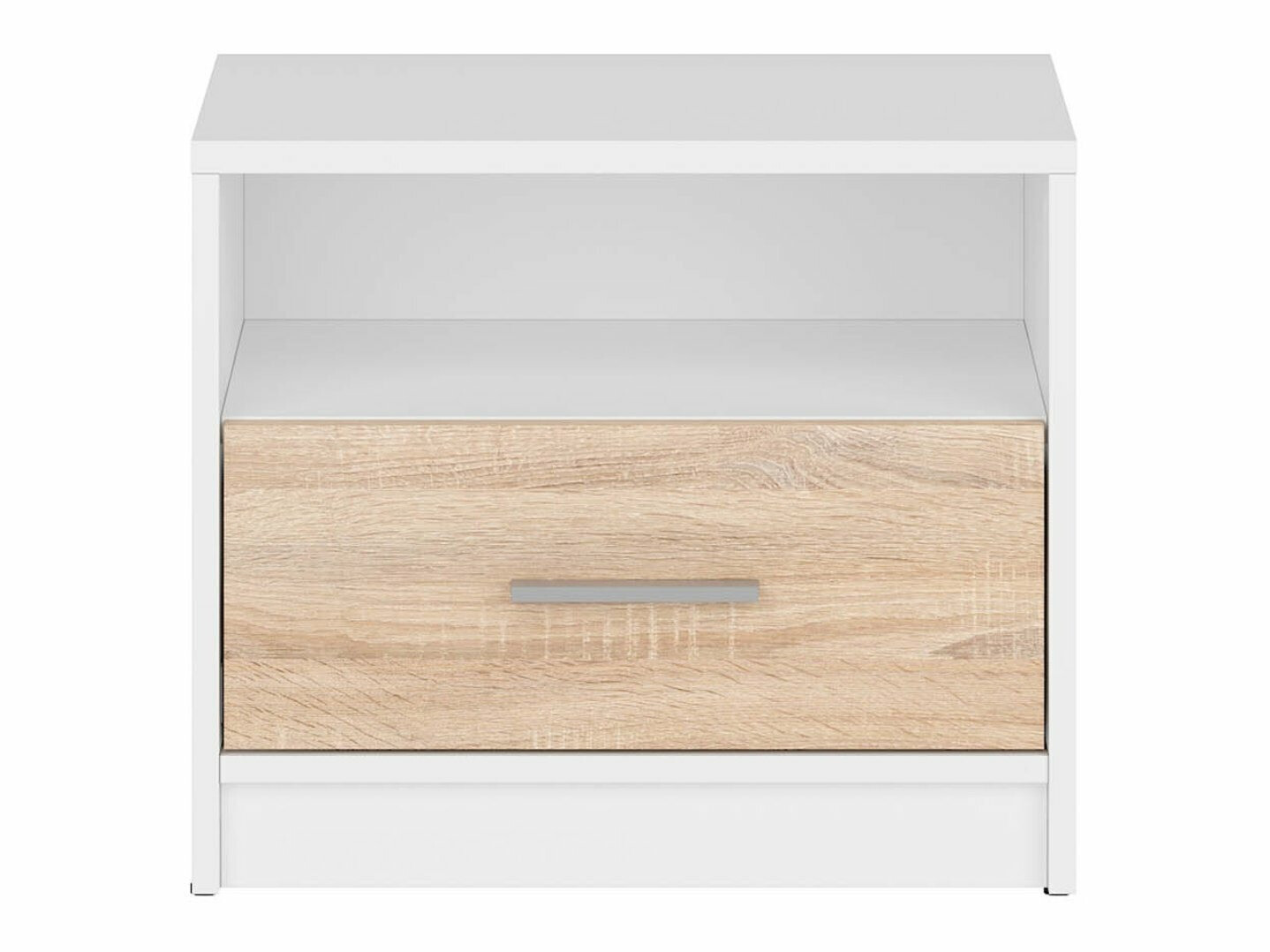 Bedside table Novsore 102 (White + Sonoma oak)