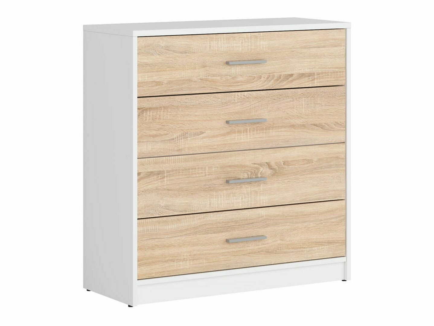 Chest of drawers Novsore 101 (White + Sonoma oak)