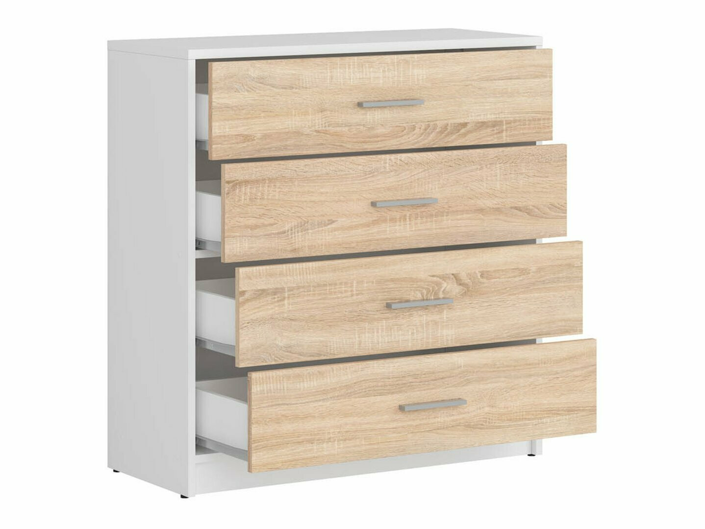 Chest of drawers Novsore 101 (White + Sonoma oak)