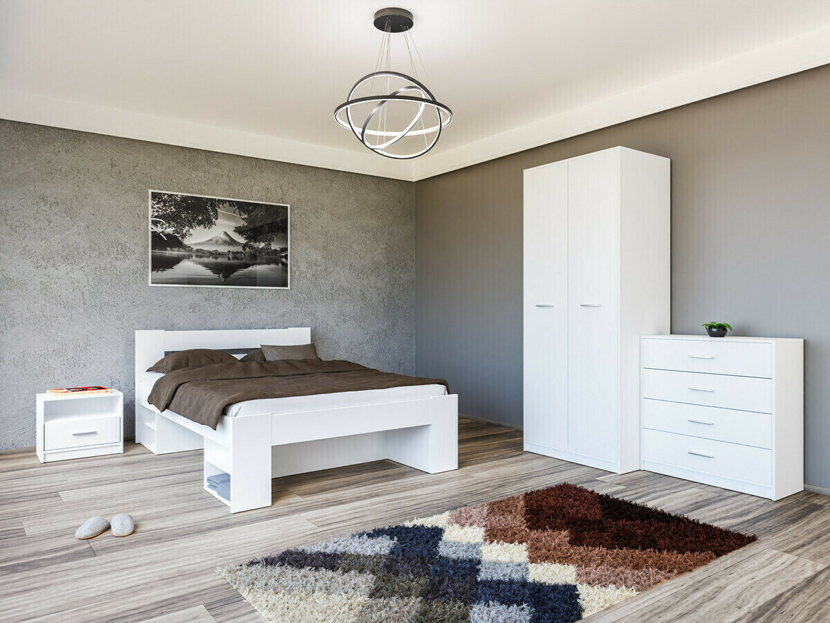 Bedside table Novsore 102 (White)