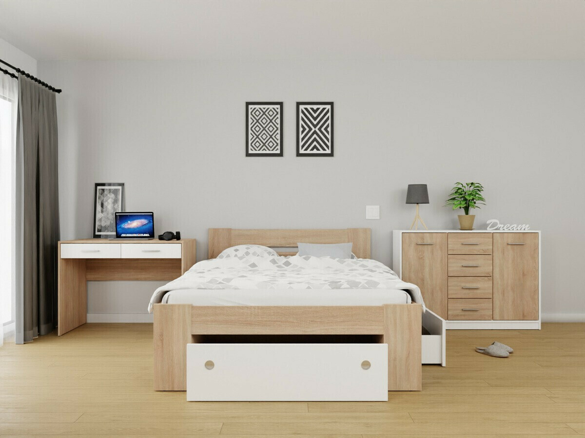 Desk Novsore 109 (Sonoma oak + White)