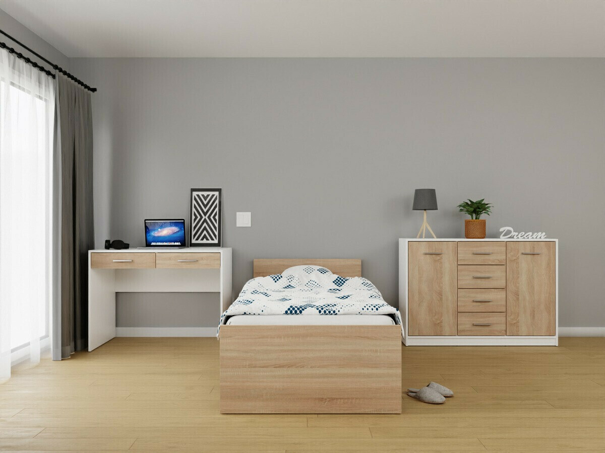 Desk Novsore 109 (White + Sonoma oak)