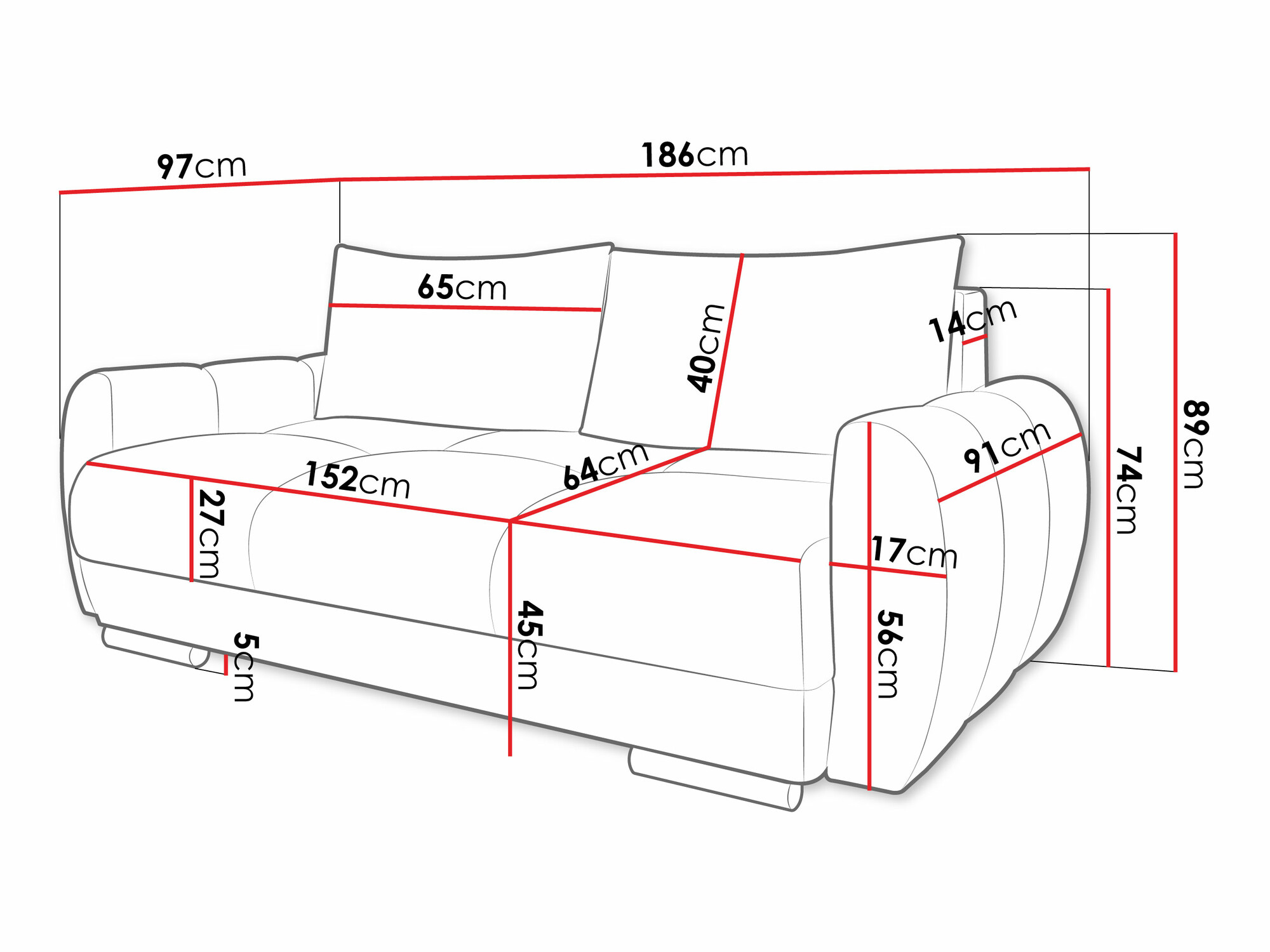 Sofa Signis II (Velo 635)