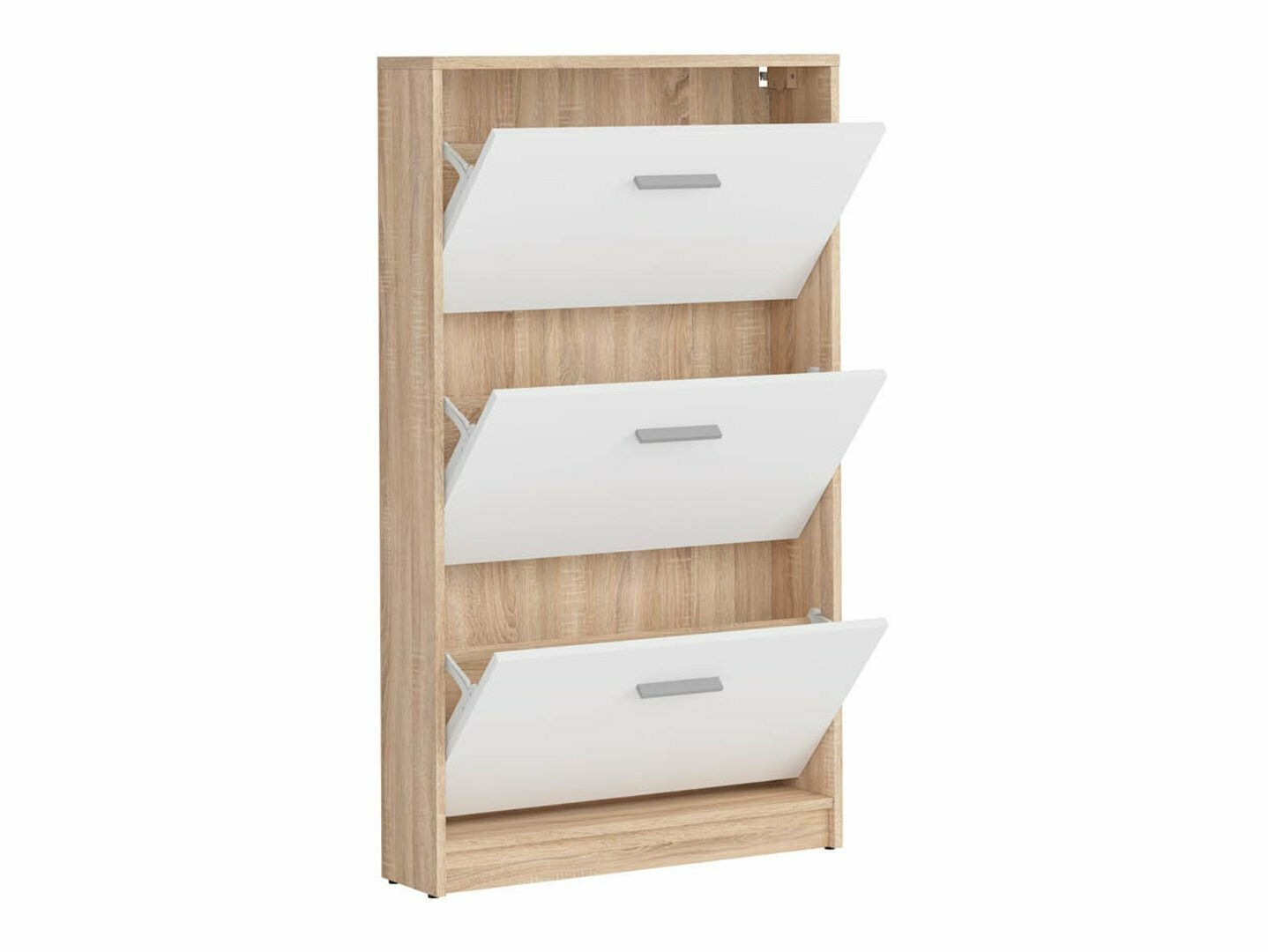 Shoe cabinet Novsore 113 (White + Sonoma oak)