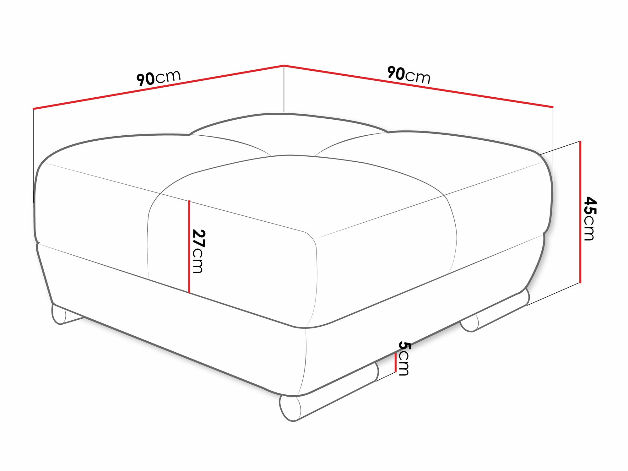 Upholstered bench Signis (Velo 626)