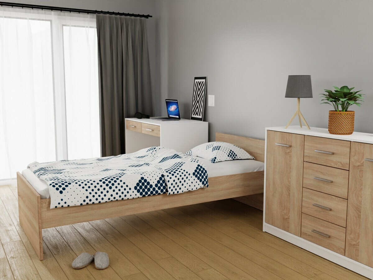Bed Novsore 126 (Sonoma oak)