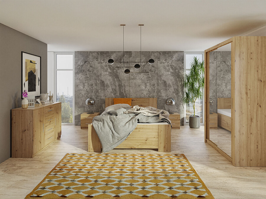 Bedroom set Catromi 112 (Artisan oak)