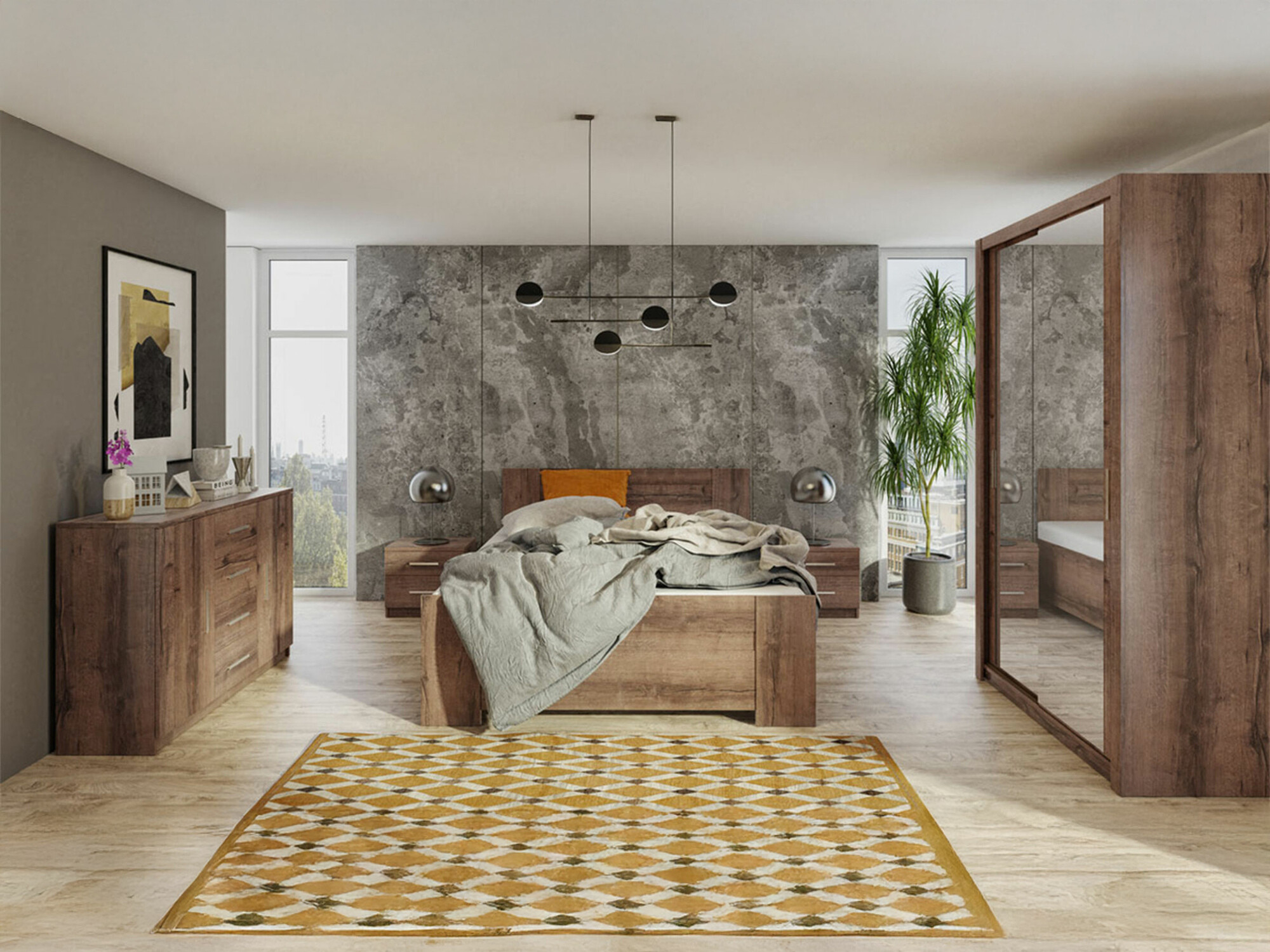 Bedroom set Catromi 112 (Monastery oak)