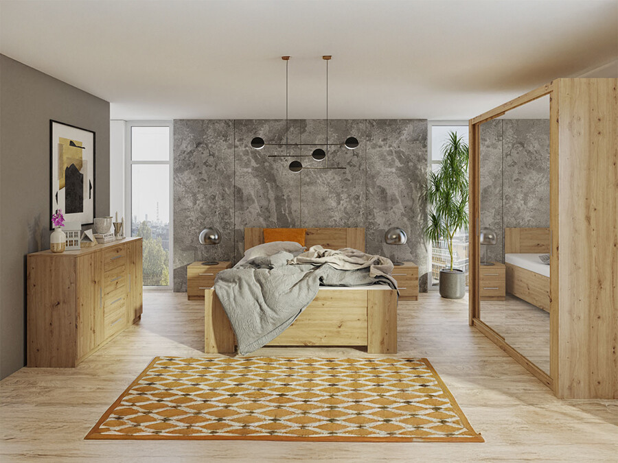 Bedroom set Catromi 113 (Artisan oak)