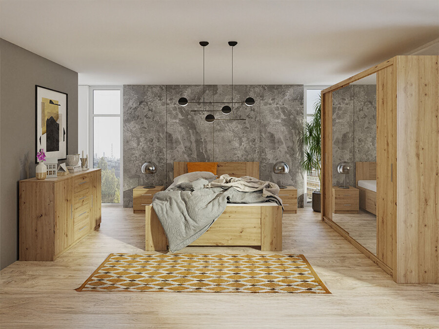 Bedroom set Catromi 114 (Artisan oak)
