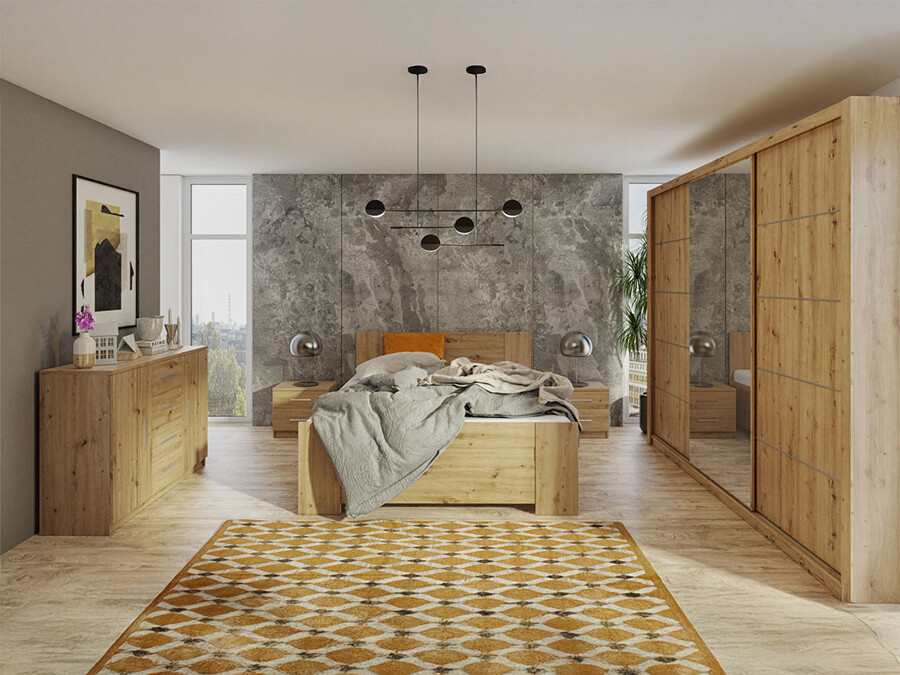 Bedroom set Catromi 116 (Artisan oak)