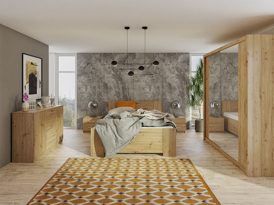 Bedroom set Catromi 121 (Artisan oak)