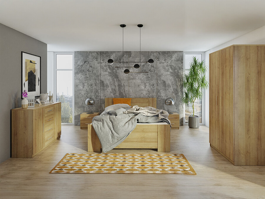 Bedroom set Catromi 122 (Artisan oak)