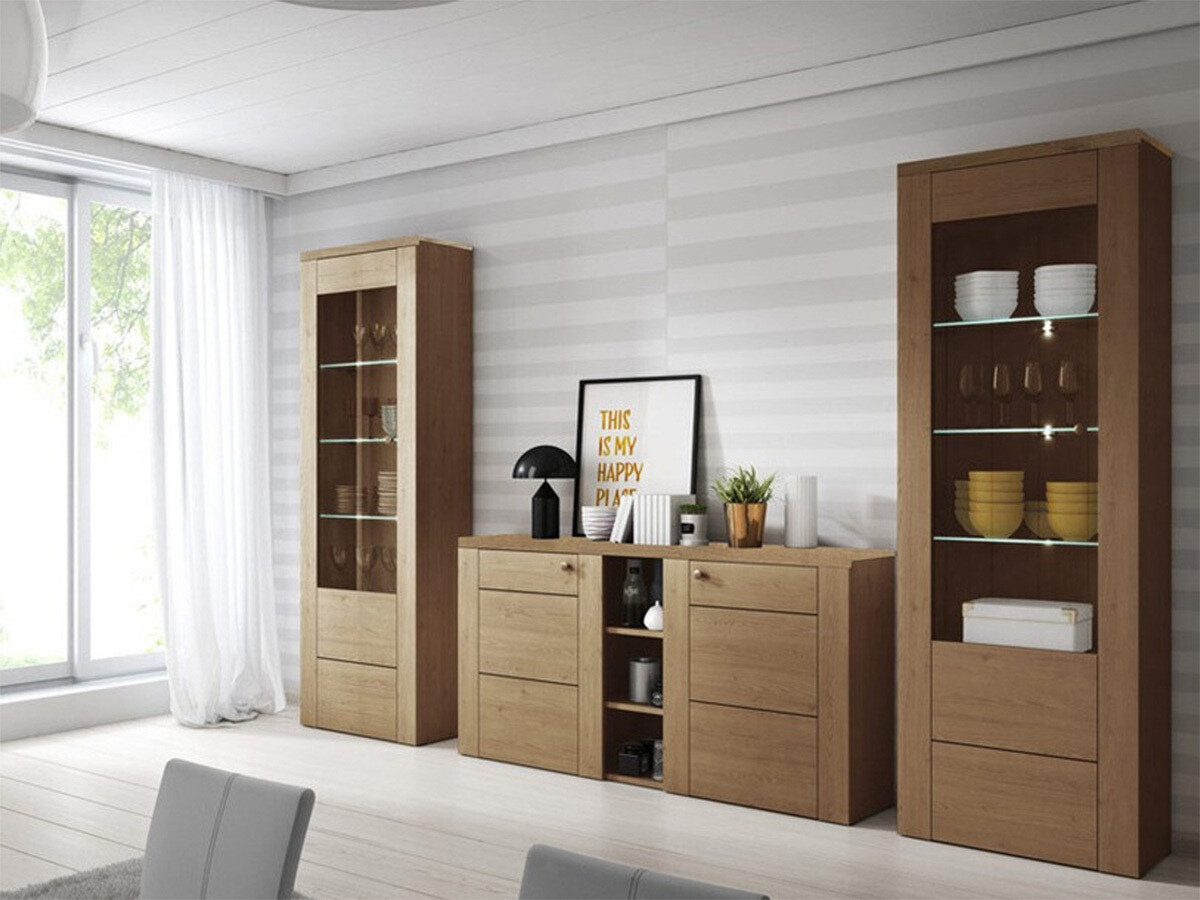 Bookcase Salelbo 102 (Riviera oak)