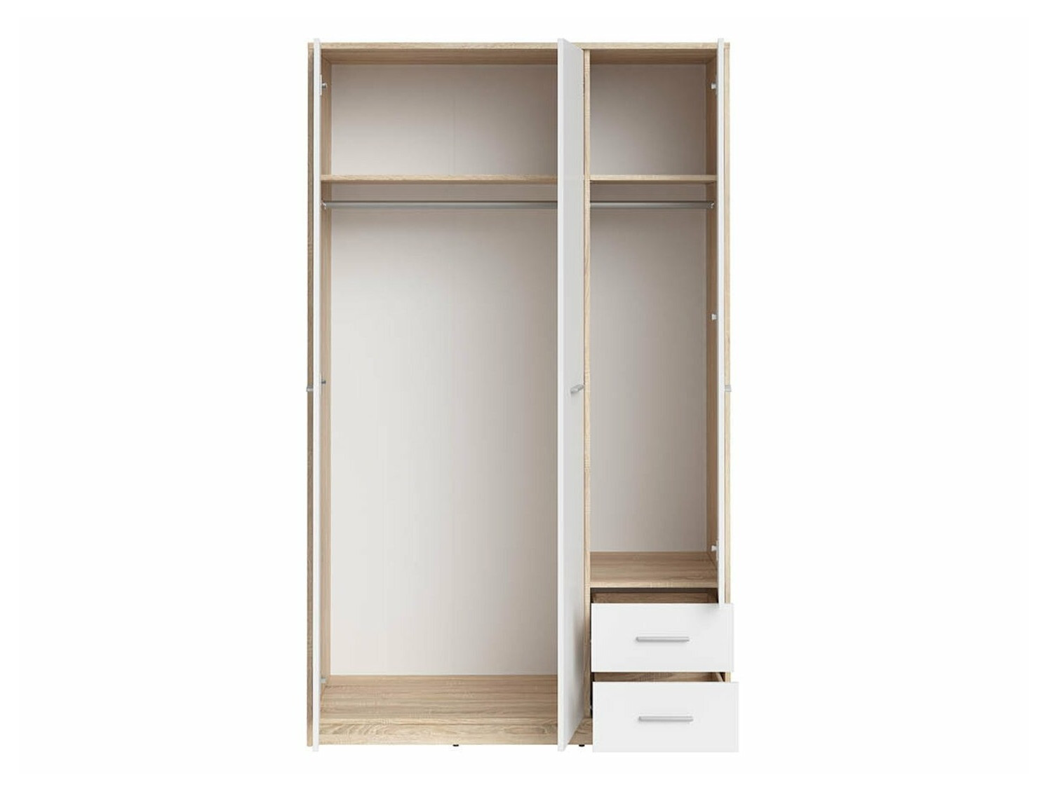Wardrobe Novsore 134 (Sonoma oak + White)