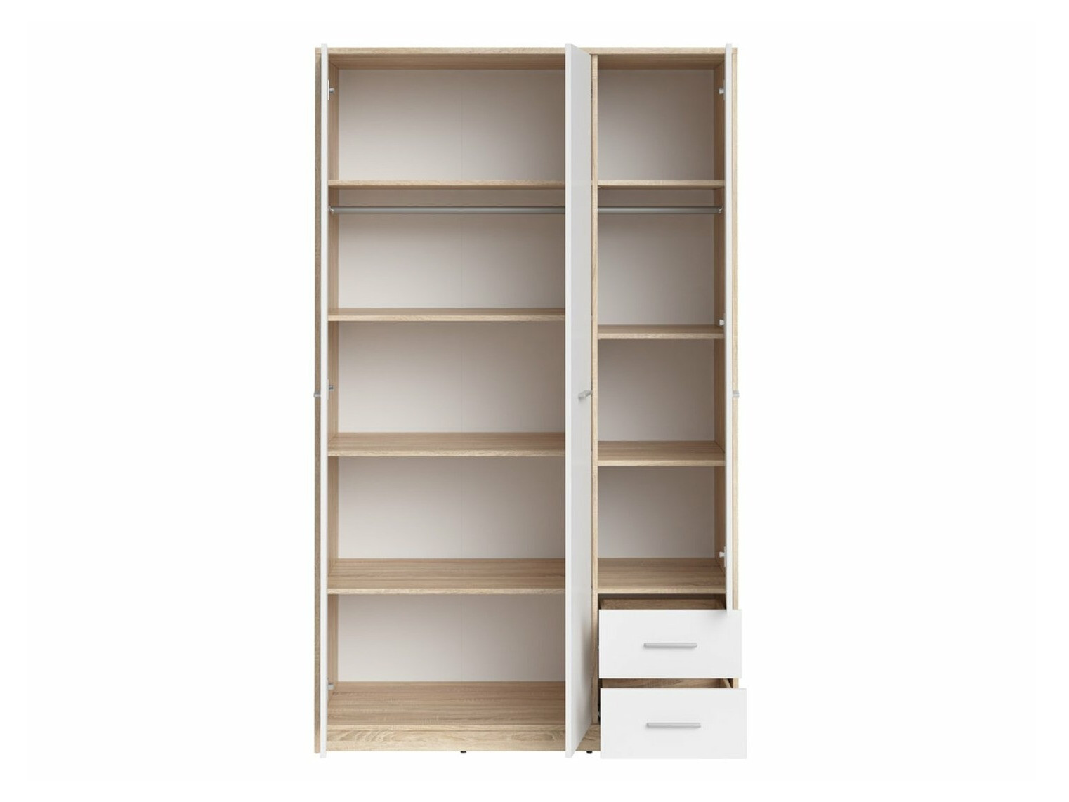 Wardrobe Novsore 134 (Sonoma oak + White)