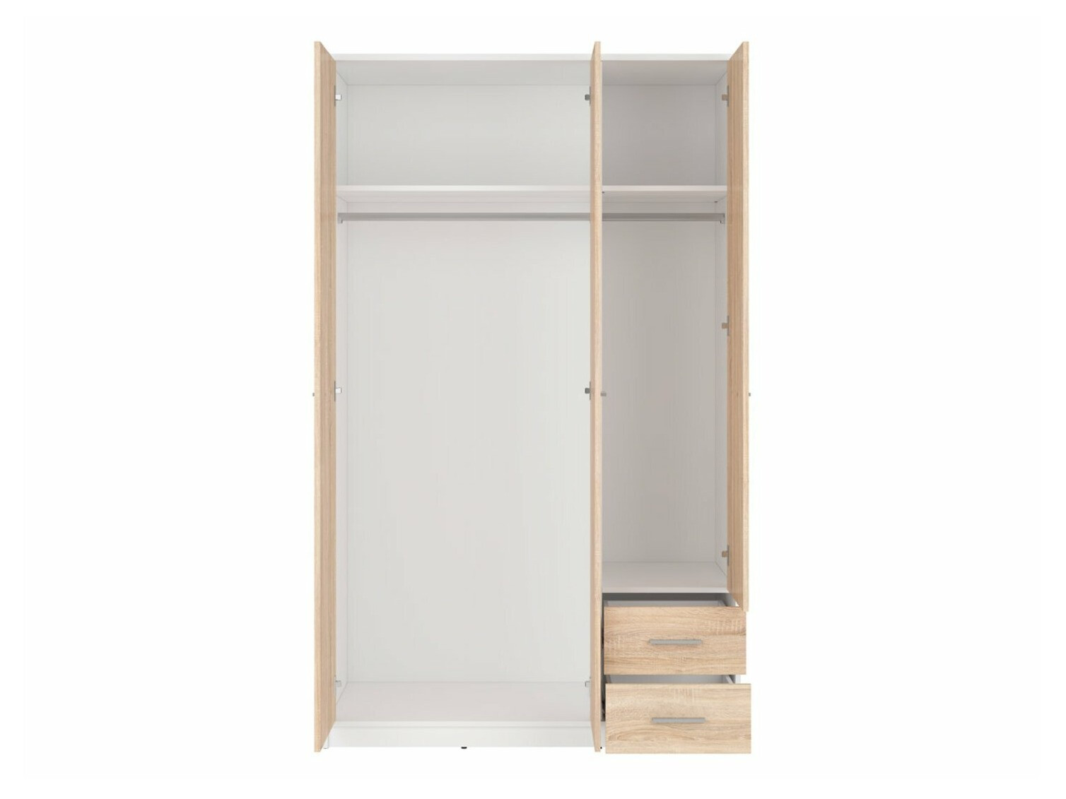 Wardrobe Novsore 134 (White + Sonoma oak)