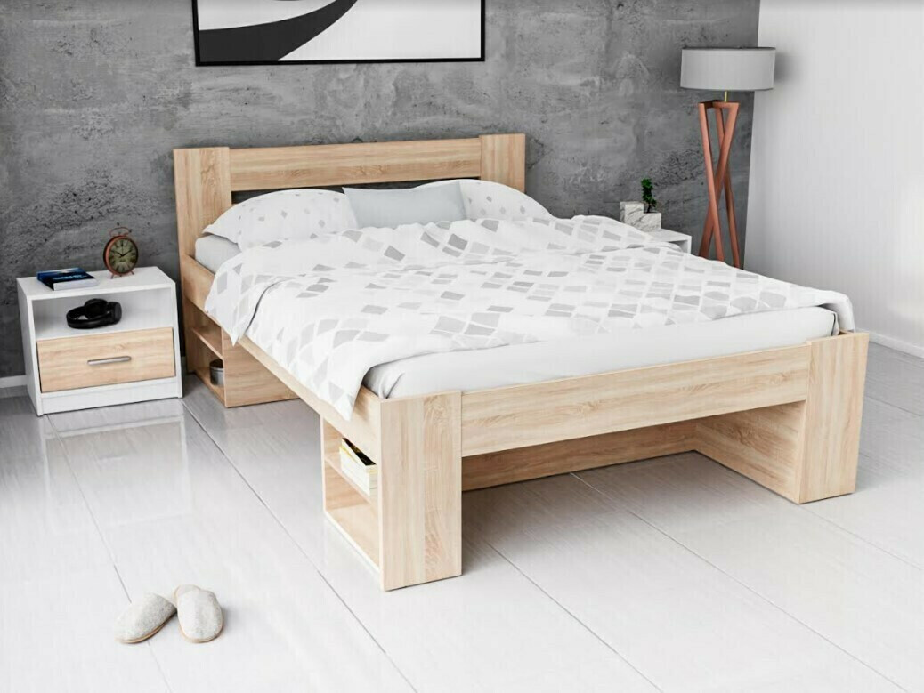 Bedroom set Novsore 147 (White + Sonoma oak)