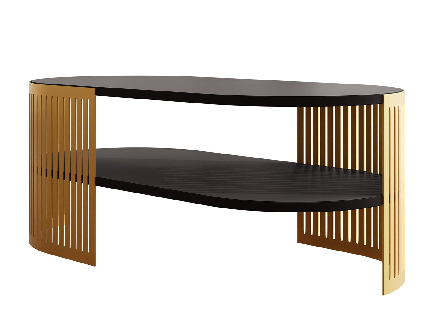 Coffee table Civer VII (Golden + Black)
