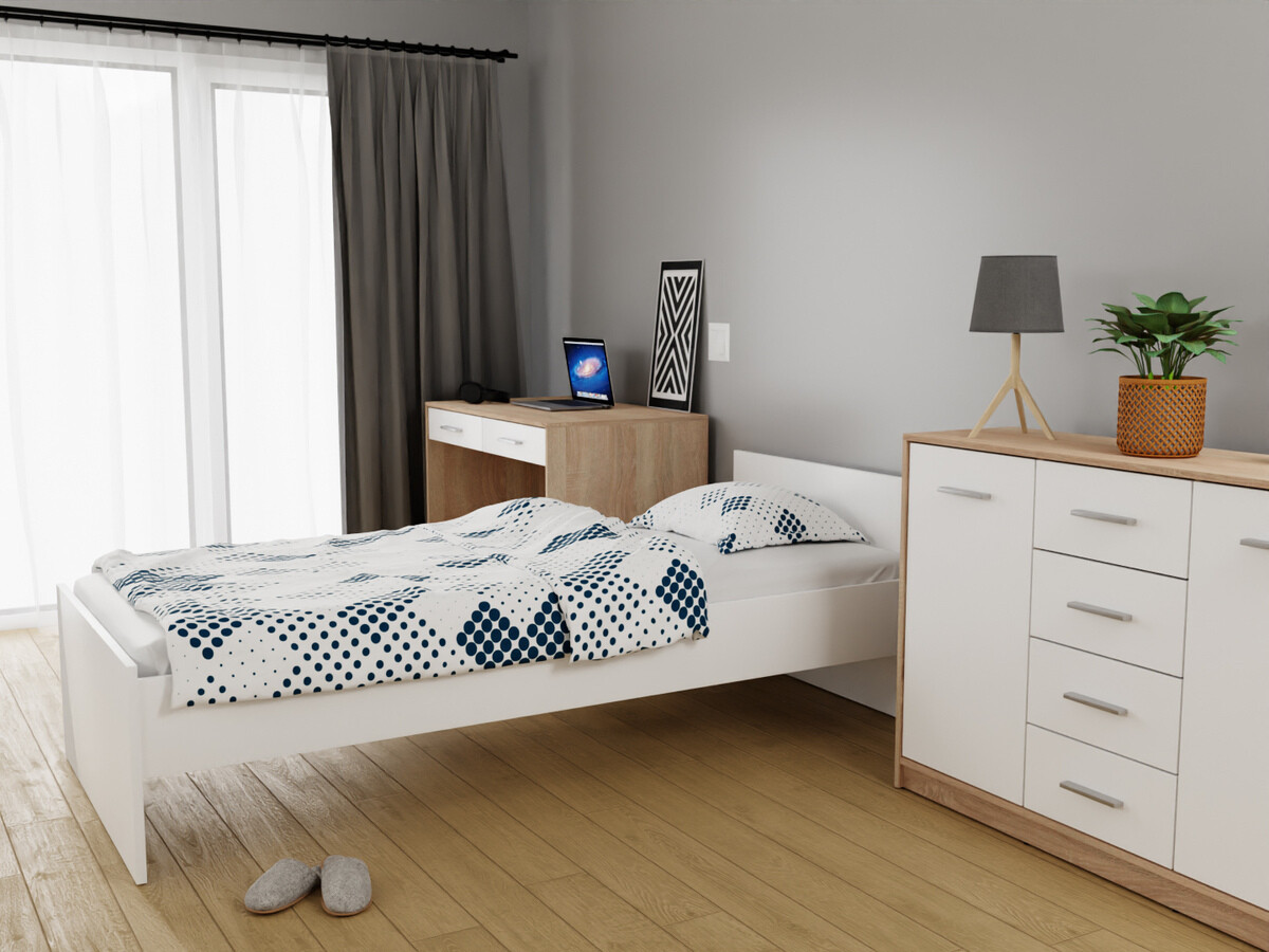 Bedroom set Novsore 149 (Sonoma oak + White)