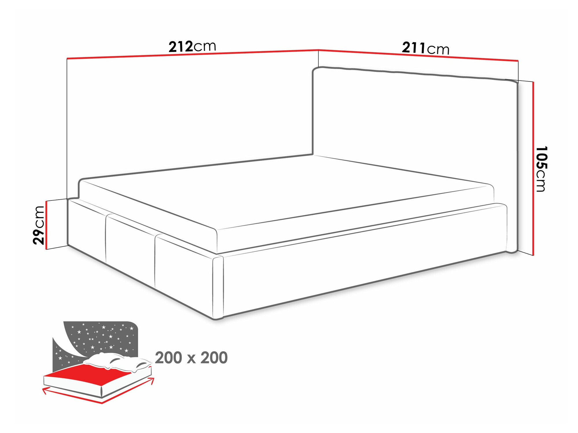 Bed ComfiDream Fenara I (Fresh 01)
