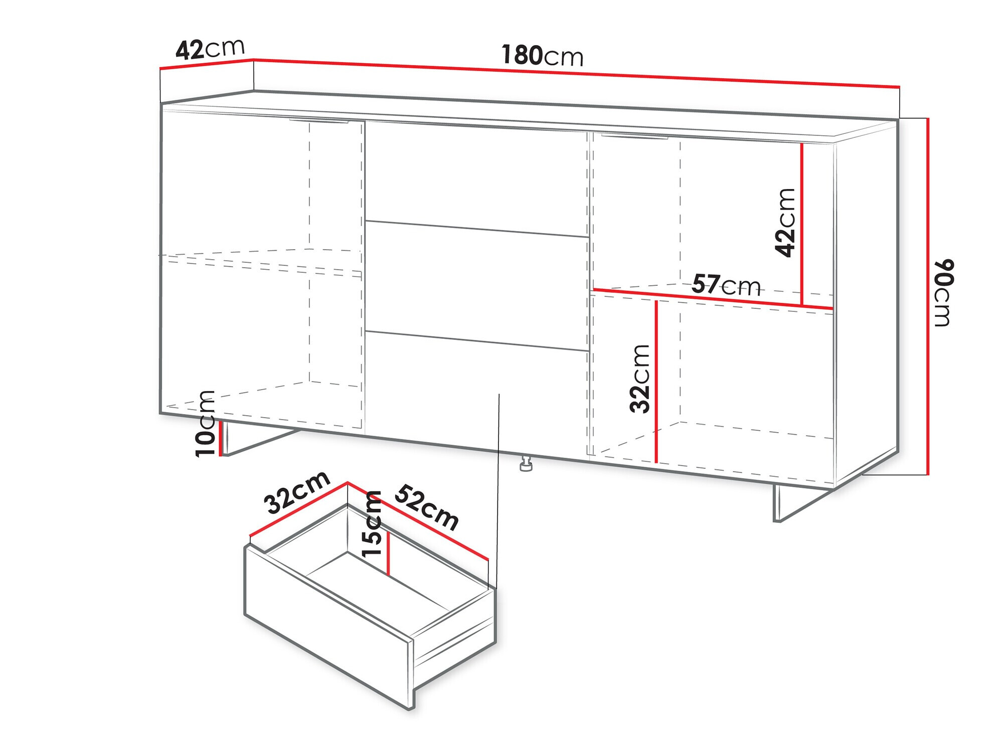 Chest of drawers Flotei 101