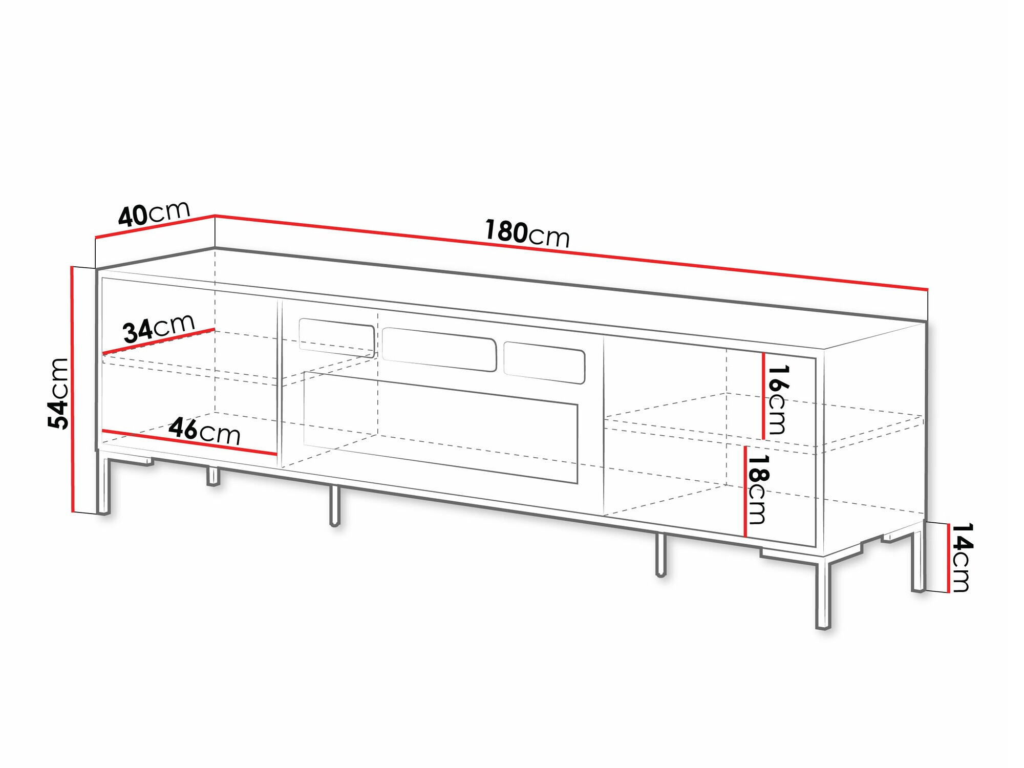 TV stand Fabula II