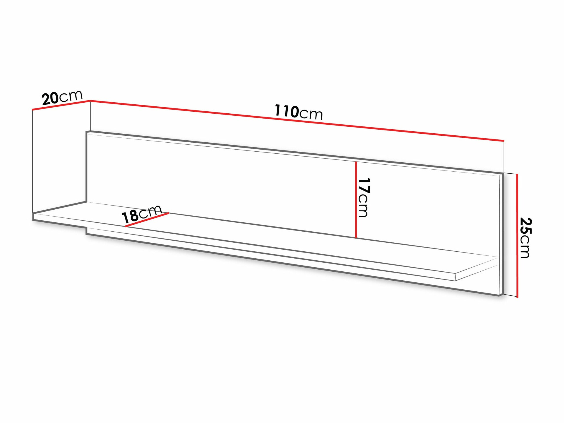 Wall shelf Fabula