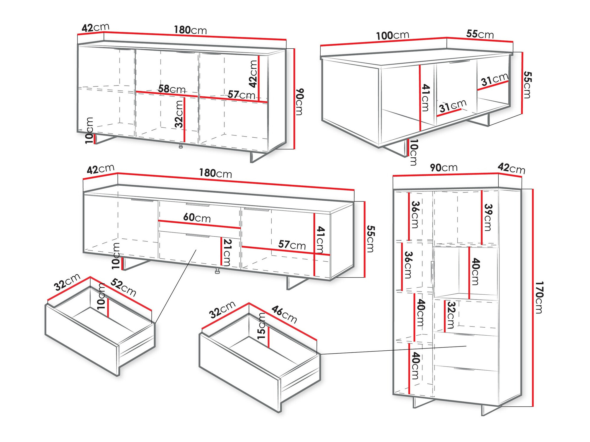 Living room set Flotei 110