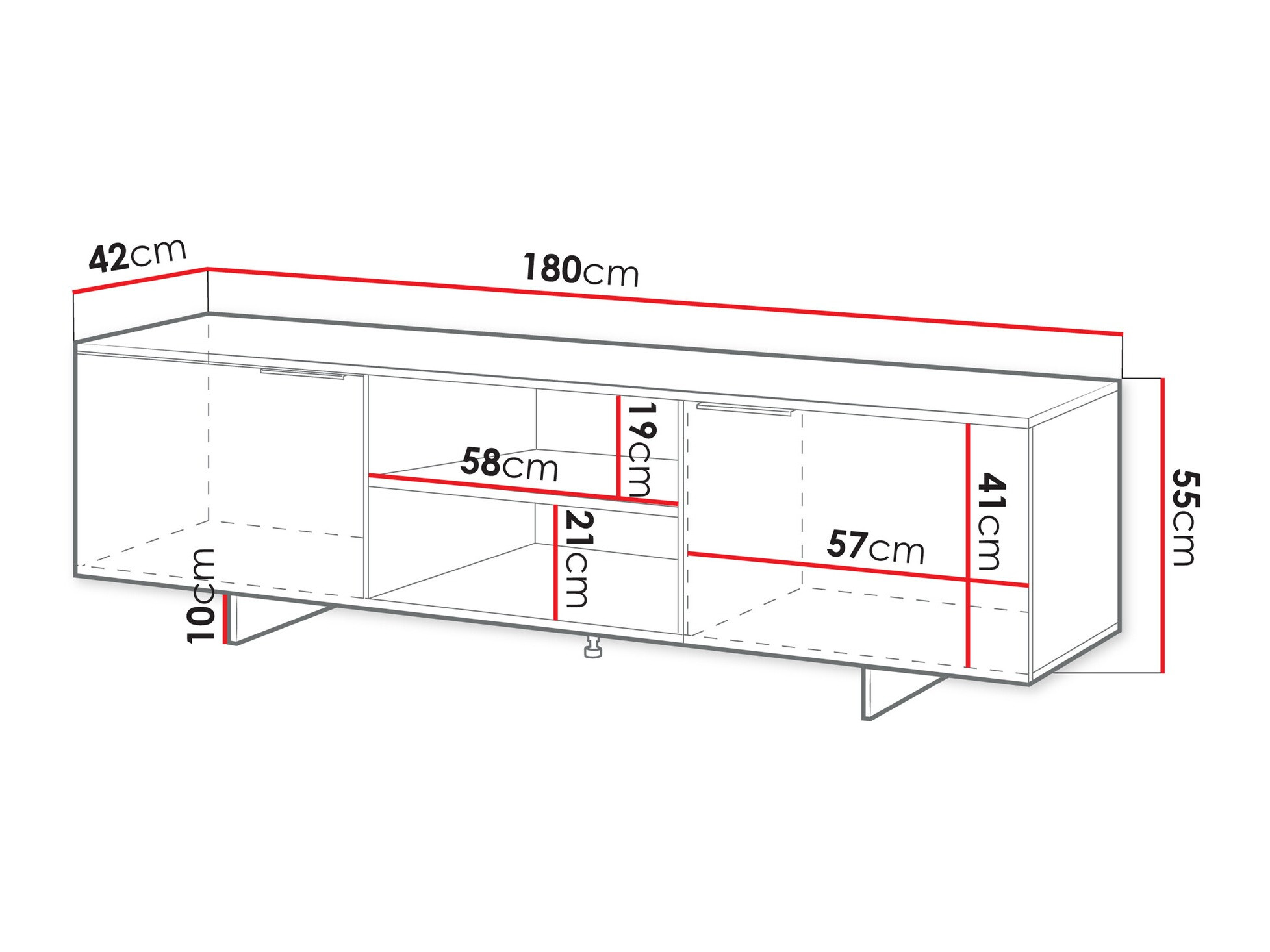 TV stand Flotei 105