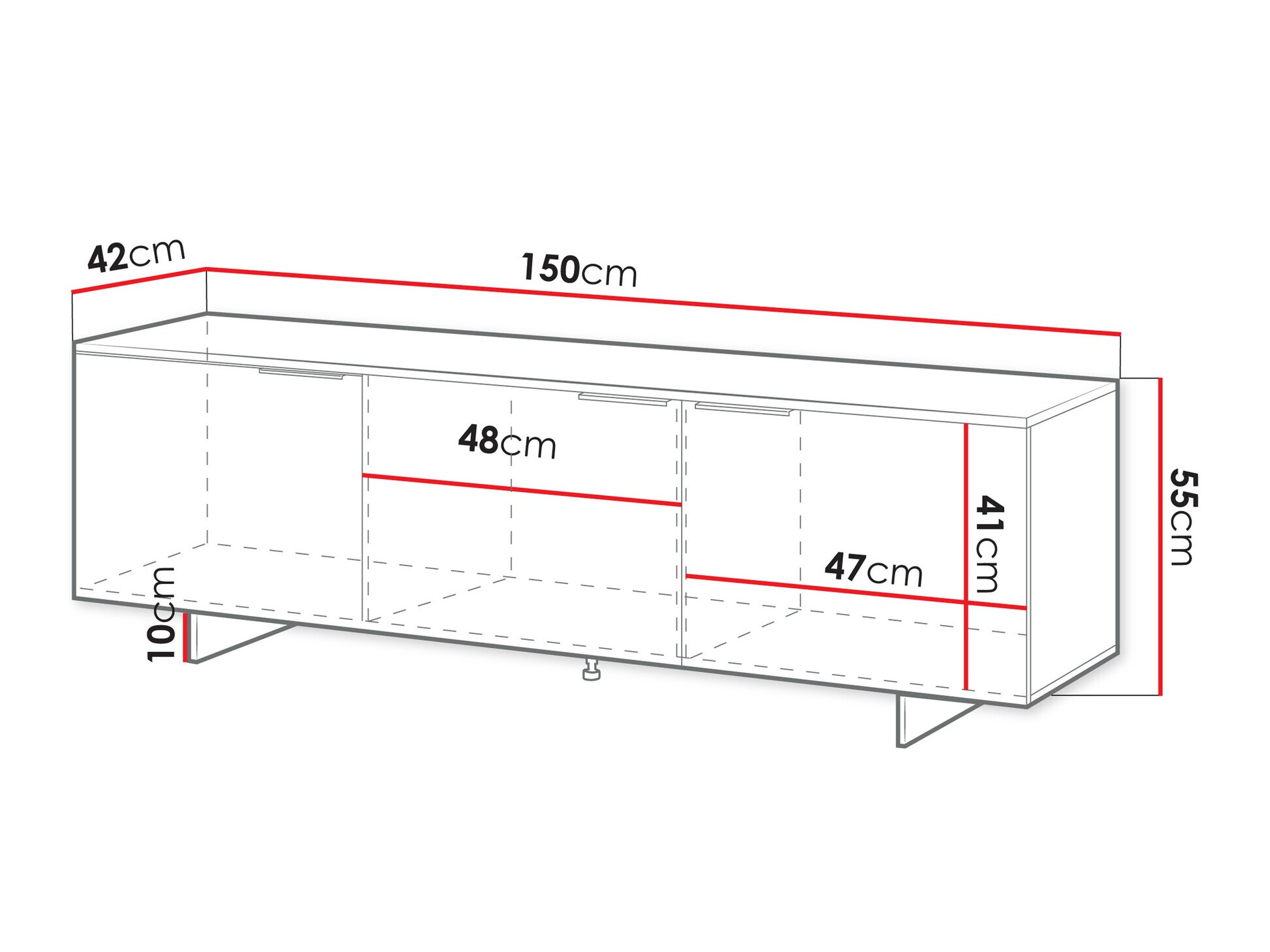TV stand Flotei 107