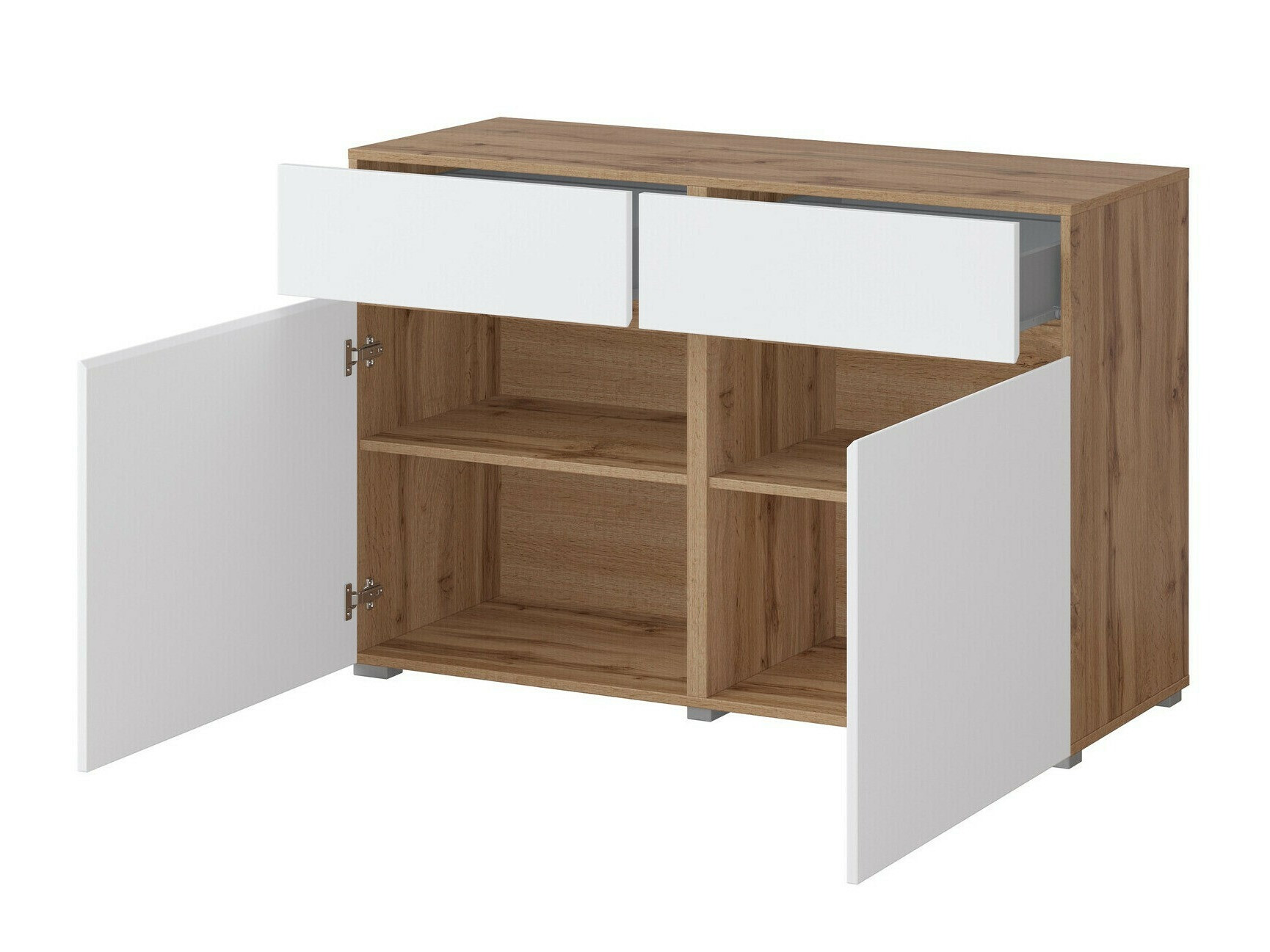 Living room set Alfere 107 (Wotan Oak + White)