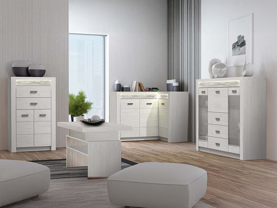 Living room set Serfeno 121 (Craft white)