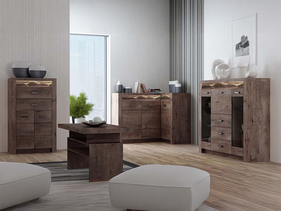 Living room set Serfeno 121 (Dark ash)
