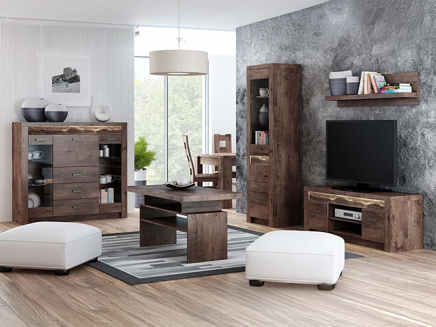 Living room set Serfeno 122 (Dark ash)