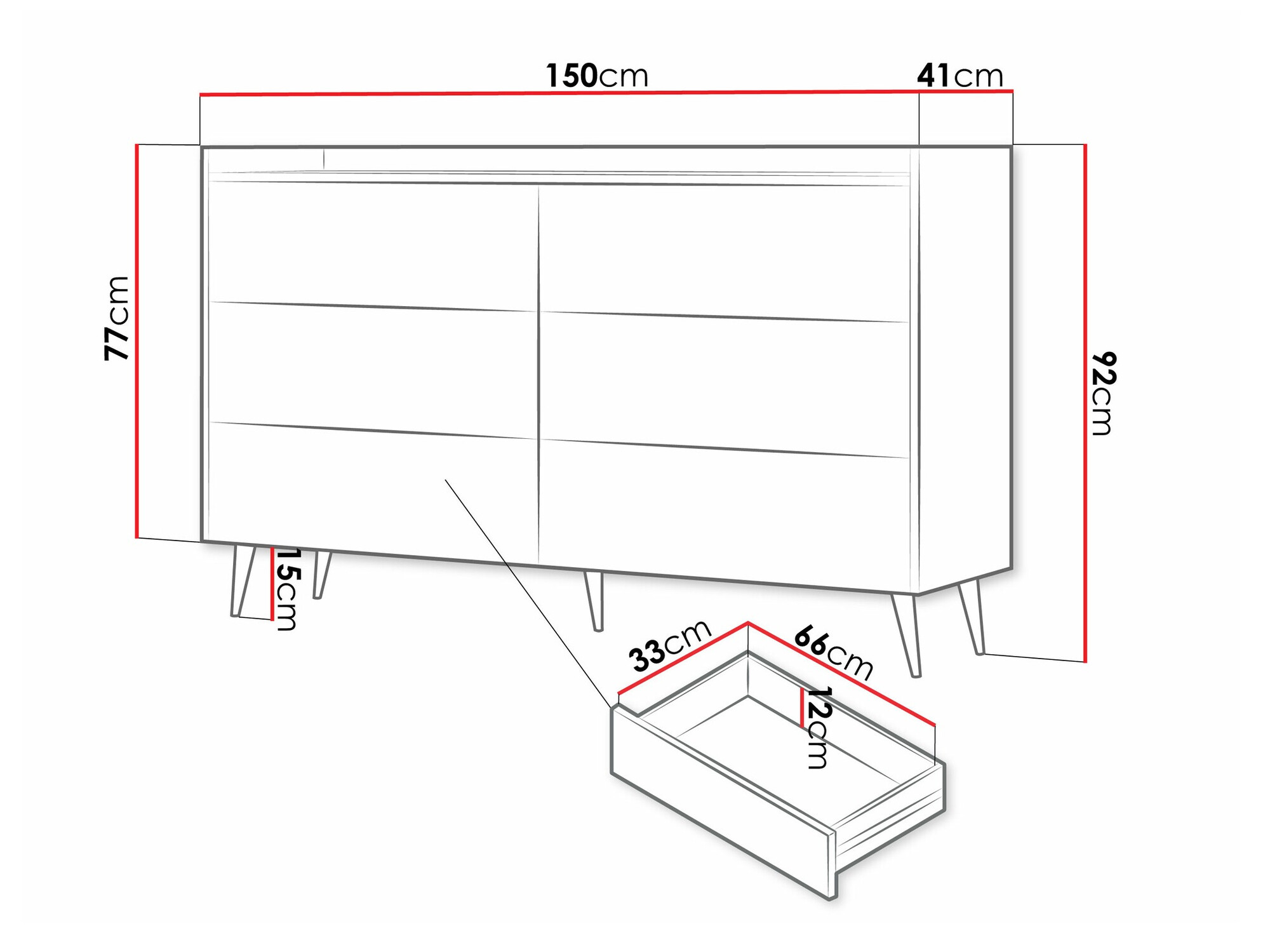 Chest of drawers Mirfivu 102