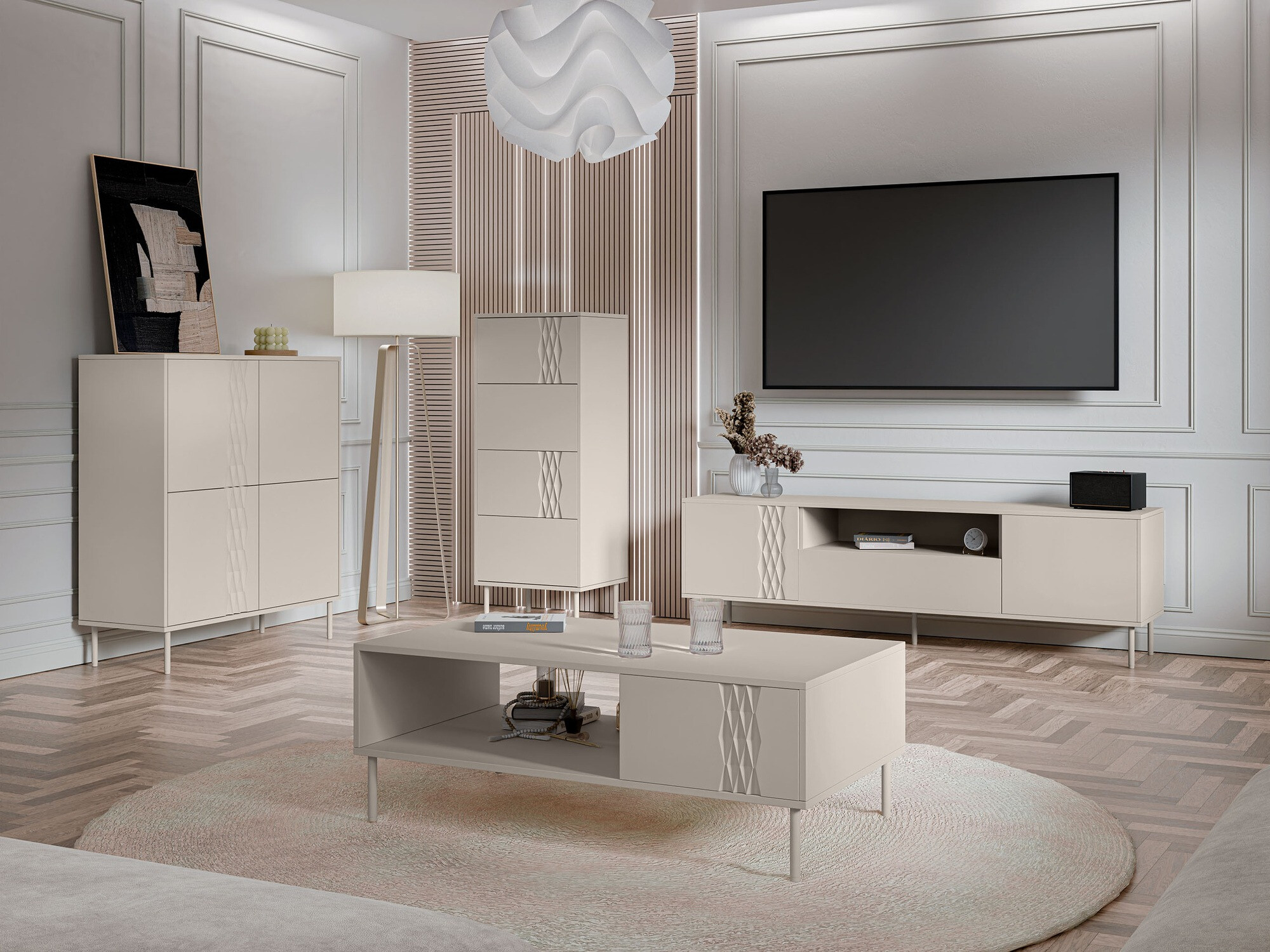 Chest of drawers Tolete 102 (Beige)