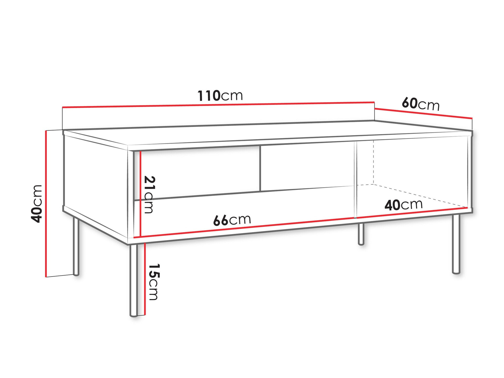 Coffee table Tolete 103 (Beige)