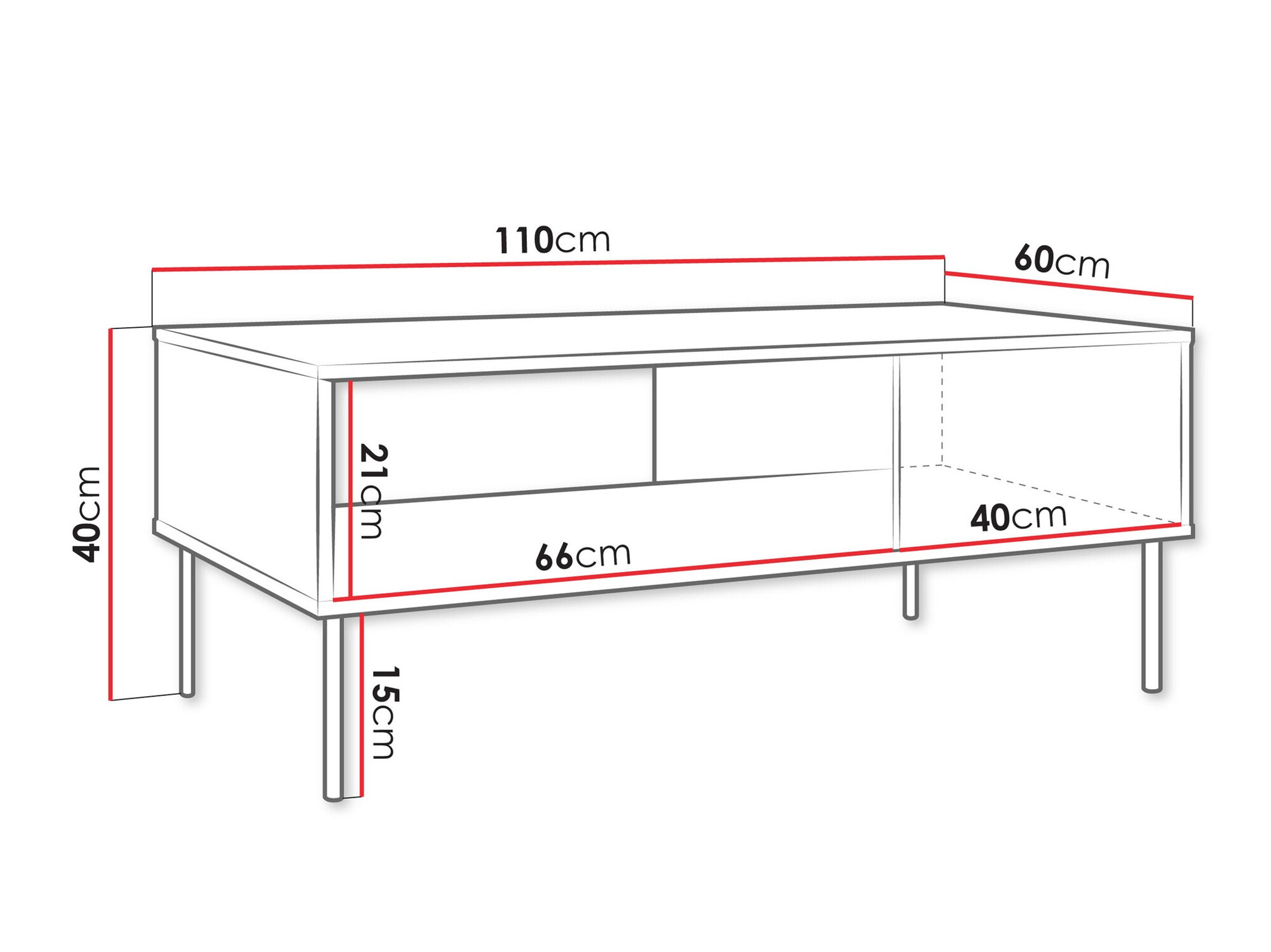 Coffee table Tolete 103 (Green)