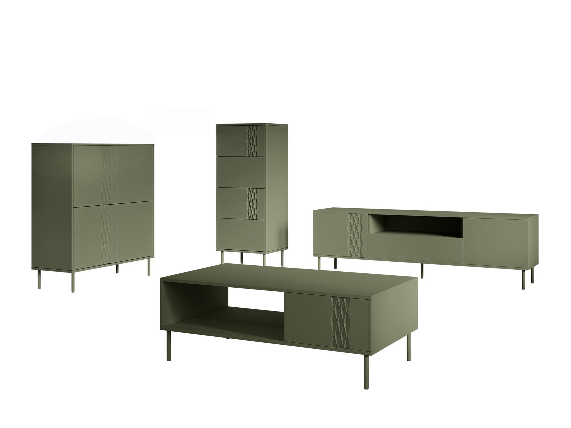Living room set Tolete 108 (Green)
